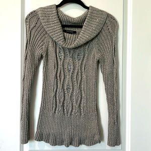 White House/Black Market turtle neck sequin sweater